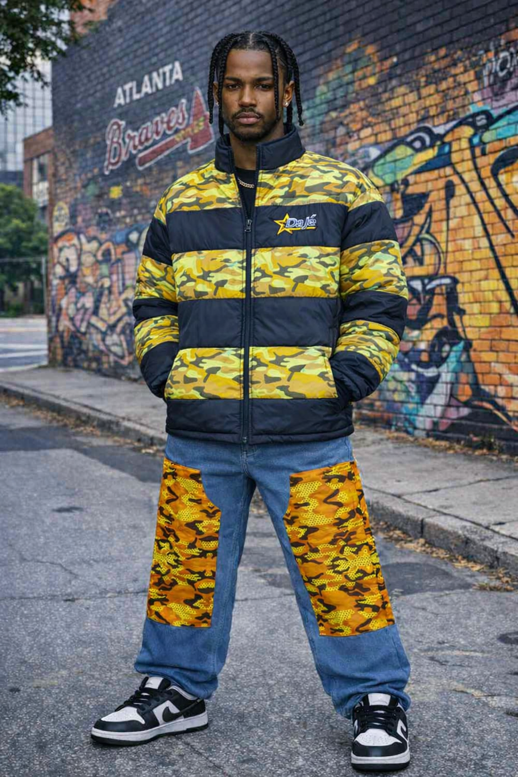 DaJé Digital Camo Bubble Jacket